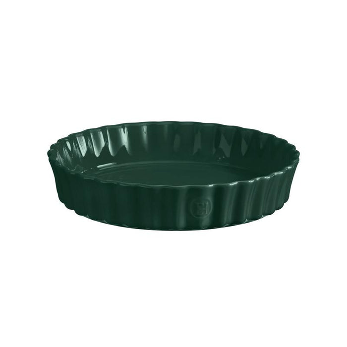 Emile Henry 28cm Deep Flan Dish - Cedar Green