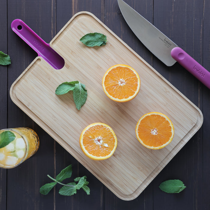 Trebonn Artu Cutting Board With Chefs Knife 18cm