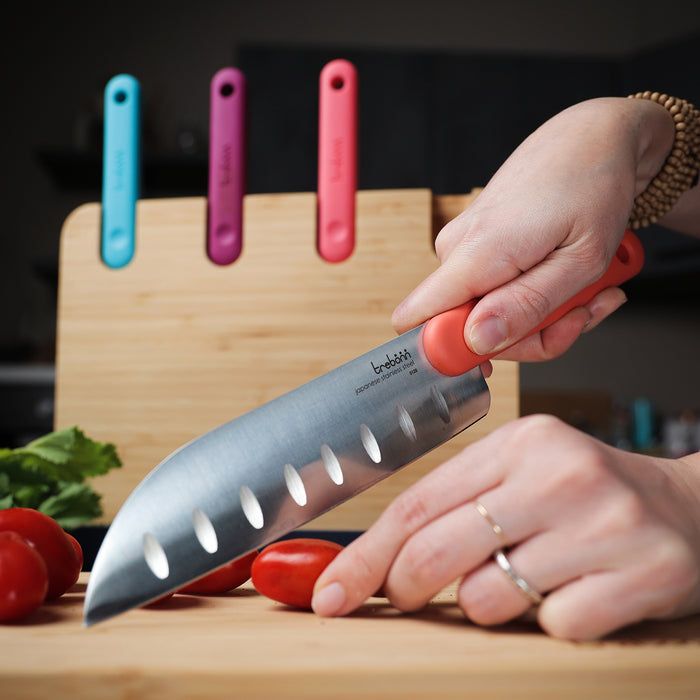 Trebonn Chopping Block Station With 4 Knives