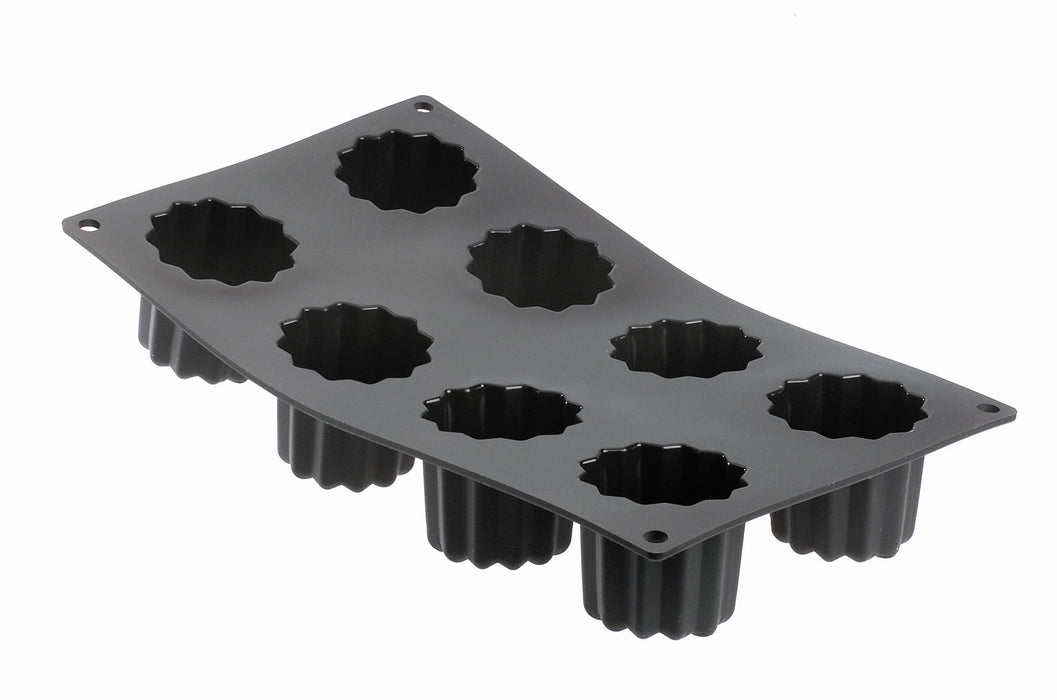De Buyer Moul'Flex - 8 Fluted Bordelais Portions