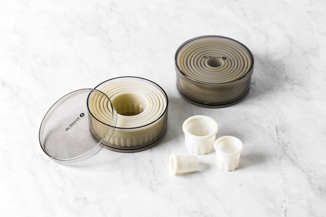 De Buyer 9pc Plastic Round Plain Cutters