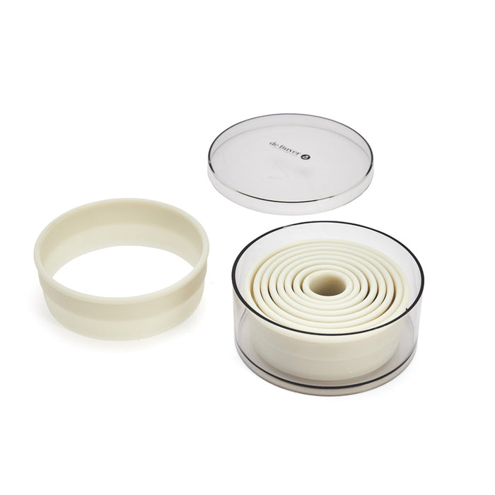 De Buyer 9pc Plastic Round Plain Cutters