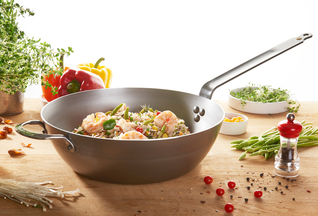 De Buyer Mineral B 32cm Round Deep Country Pan