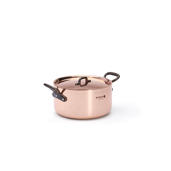 De Buyer Prima Matera 20cm Stewpan with Lid Cast Handle