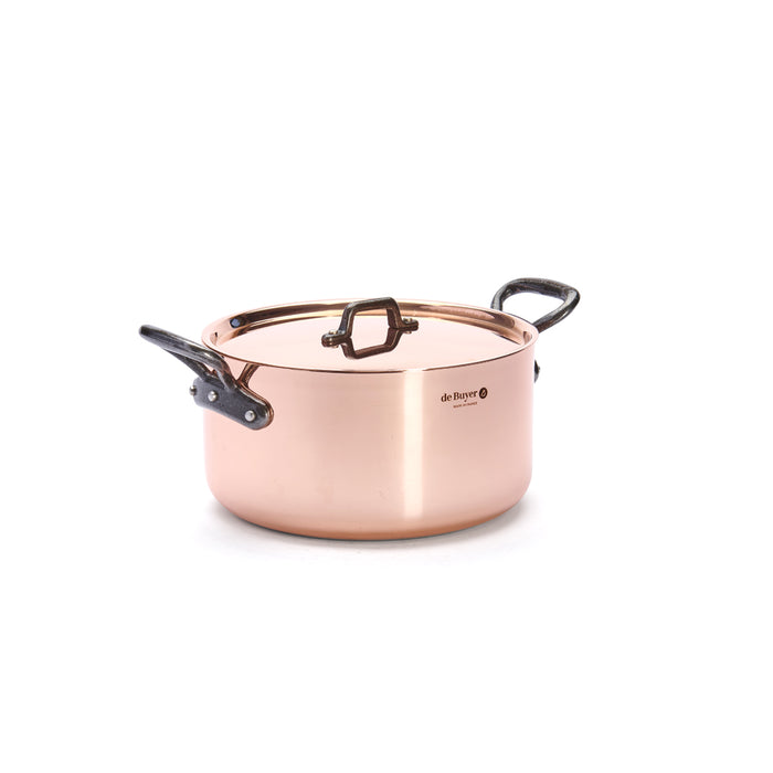 De Buyer Prima Matera 24cm Stewpan with Lid Cast Handle by De Buyer