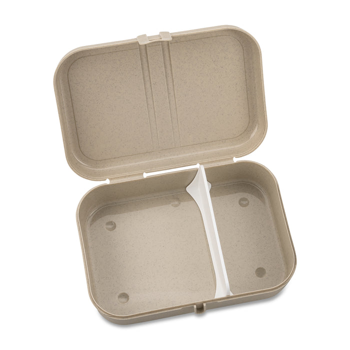 Koziol Pascal Large Lunch Box With Separator - Nature Desert Sand