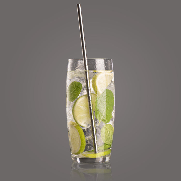 Vacu Vin Stainless Steel 4pc Straw Set with Brush