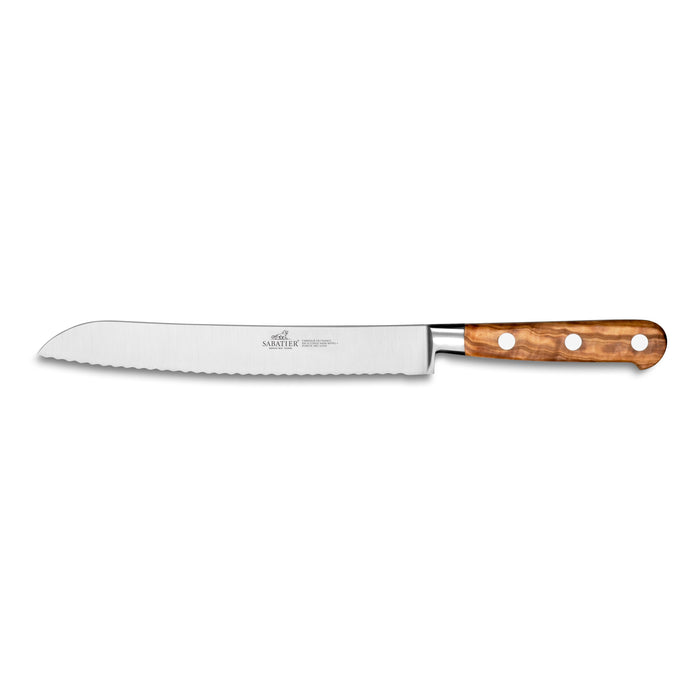 Lion Sabatier Bread Knife 20cm - Provencao Olive Wood