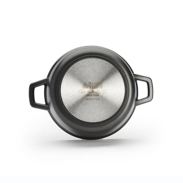 De Buyer Choc Extreme 20cm Non-Stick Stewpan with 2 Handles & Glass Lid