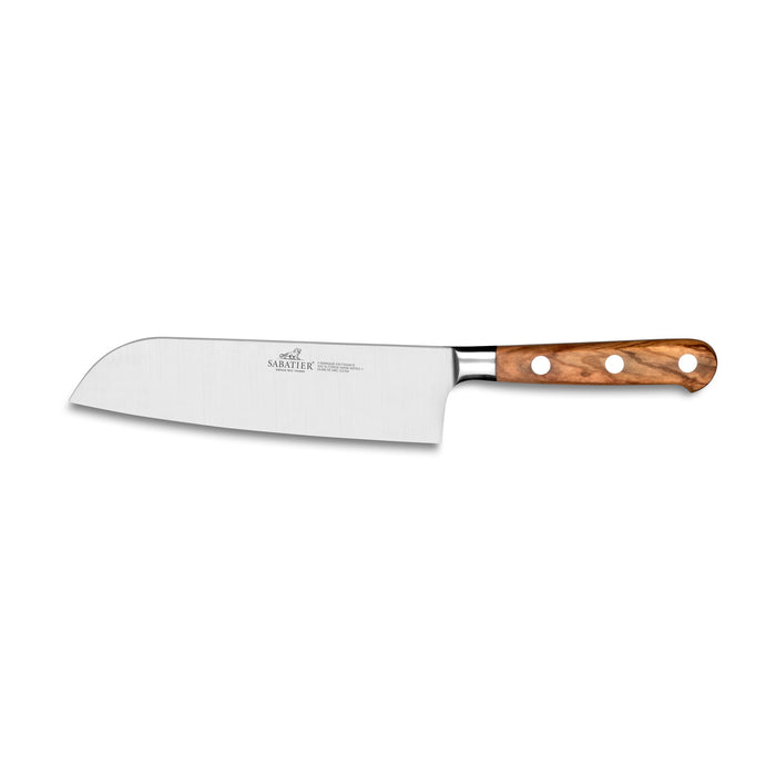 Lion Sabatier 18cm Santoku Knife - Ideal Provençao Olivewood