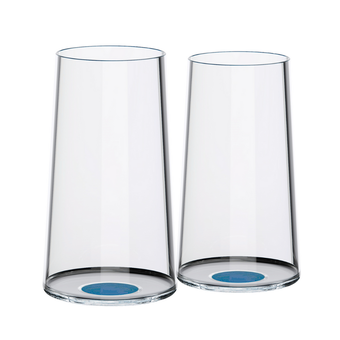 Trebonn SplitGlass 2pc Flute Highball Set - Blue