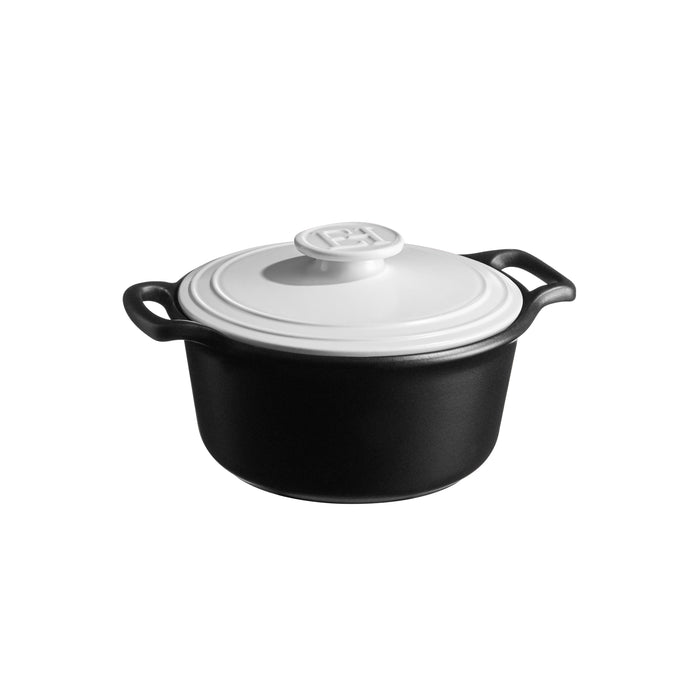 Emile Henry Sublime+ Round Casseroles with White Lid