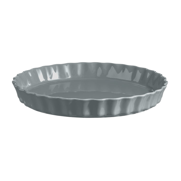 Emile Henry Tart Dish 31cm - Pearl Grey
