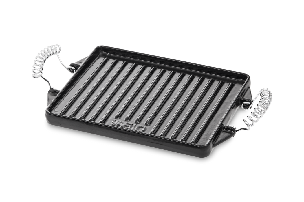Vaello Enamelled Rectangular Cast Iron Griddle - 27 x 21cm