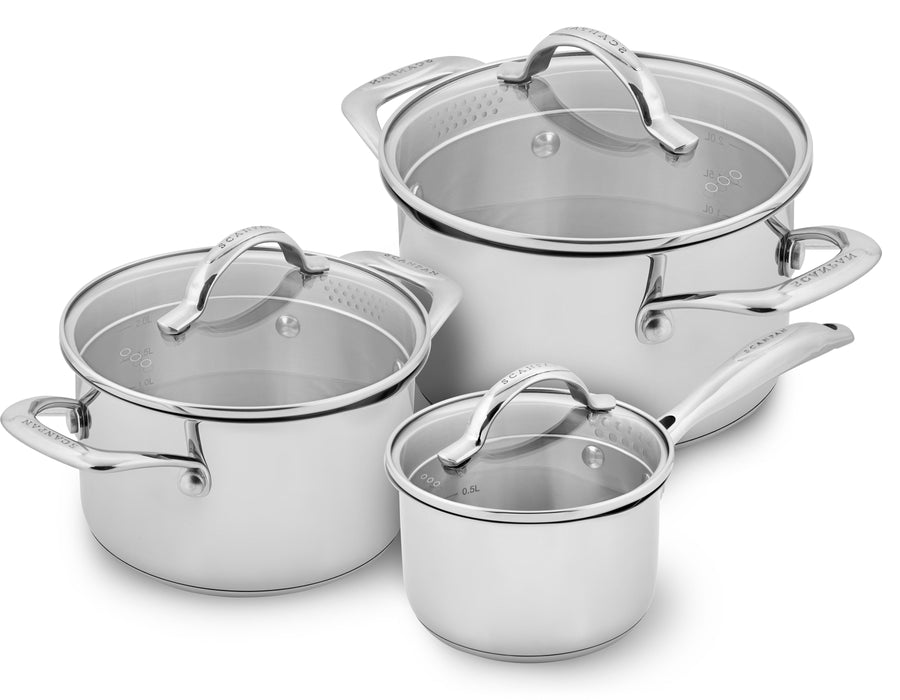 SCANPAN STS 3 Piece Cookware Set