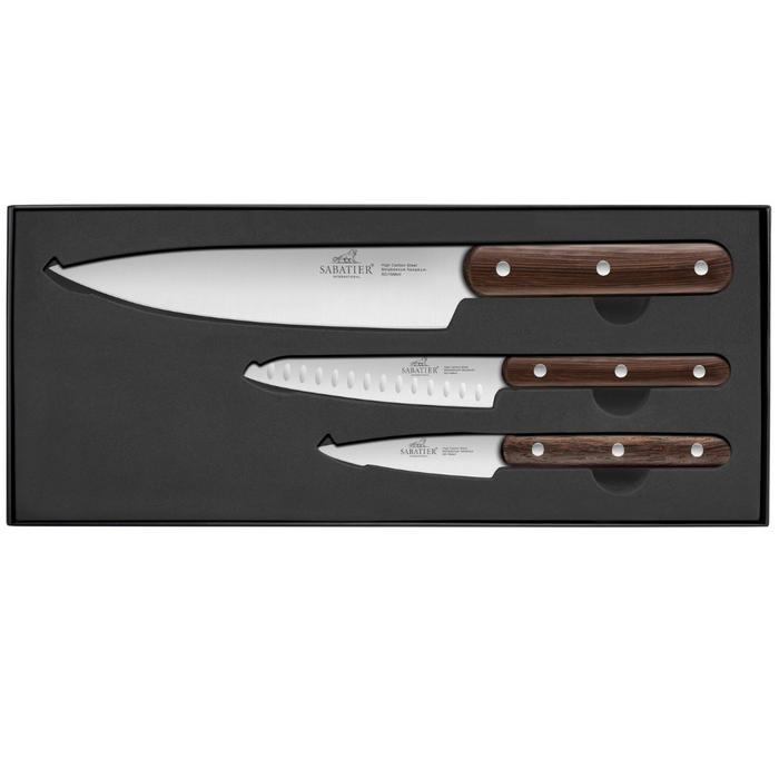 Lion Sabatier 3pc 9cm Paring, 13cm Utility, 20cm Chef Knife Set - Phenix