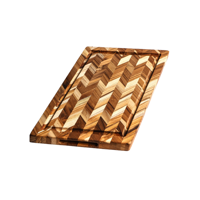 TeakHaus Herringbone Cutting Board - Large