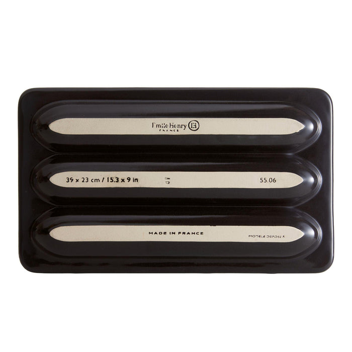 Emile Henry Baguette Baker Charcoal 39.5cm x 23cm - HAUSwares