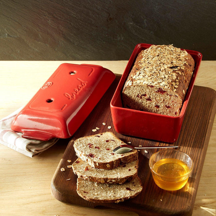 Emile Henry Bread Loaf Baker Burgundy 28cm x 13cm - HAUSwares
