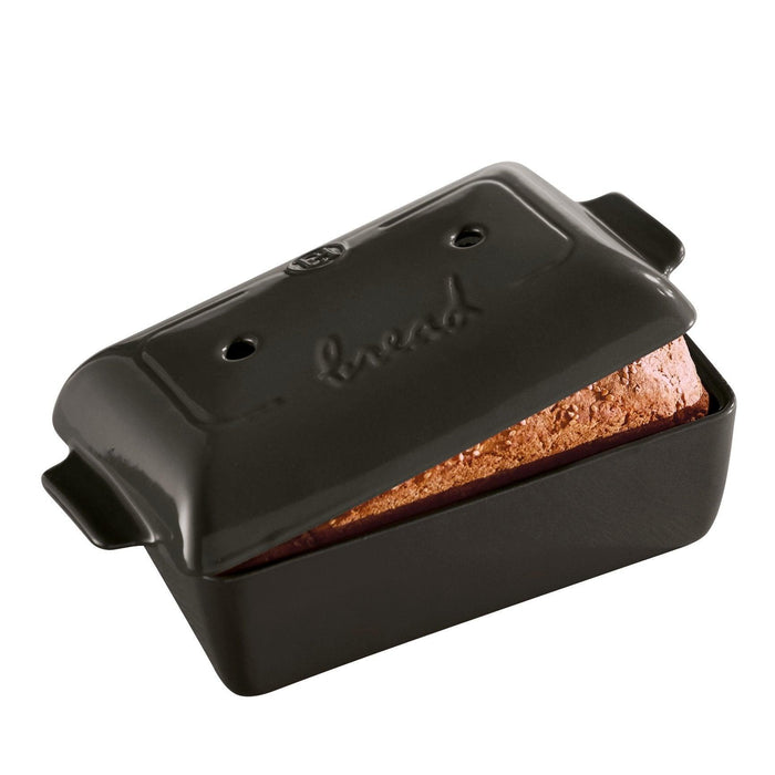 Emile Henry Bread Loaf Baker Charcoal 28cm x 13cm