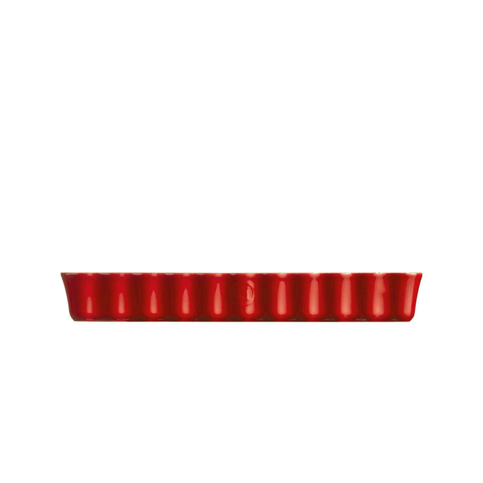 Emile Henry Deep Rectangular Tart Dish Burgundy - HAUSwares