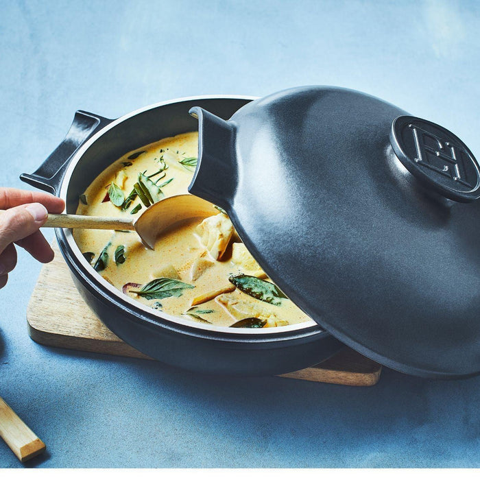 Emile Henry Delight Braiser with Lid Slate 27cm dia. - HAUSwares