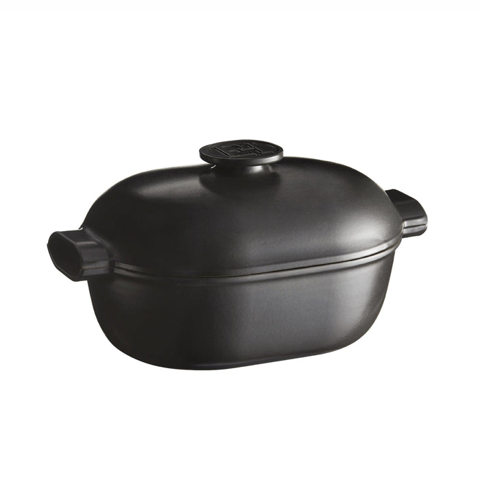 NEW Emile Henry Delight Oval Casserole Dish Slate 36cm dia. 4.5l