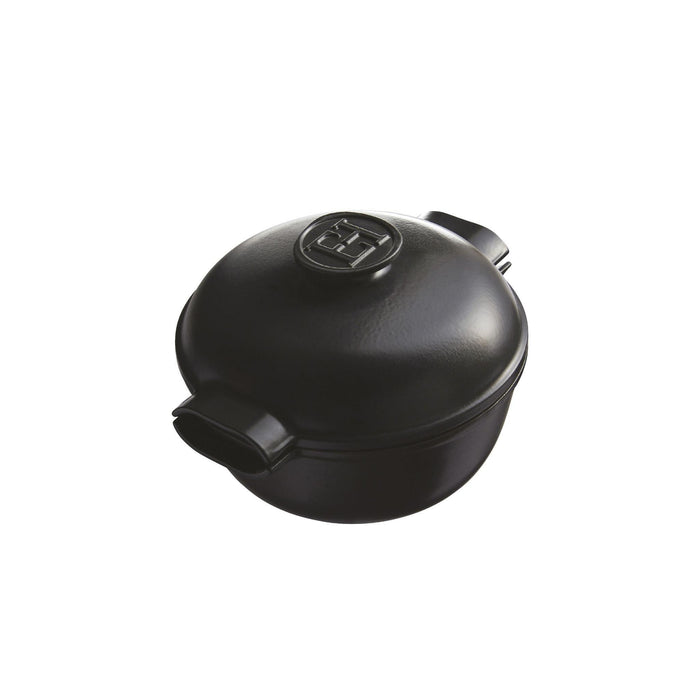 Emile Henry Delight Round Casserole Dish Slate 22.5cm 2l - HAUSwares
