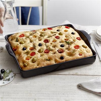 Emile Henry Focaccia Bread Baker - Charcoal - HAUSwares