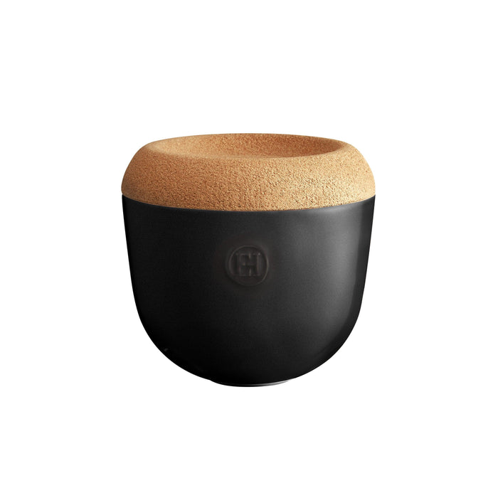 Emile Henry Garlic Pot Black Truffle - HAUSwares