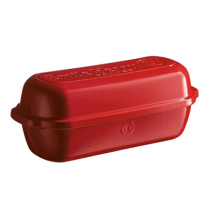 Emile Henry Large Bread Loaf Baker Burgundy - HAUSwares