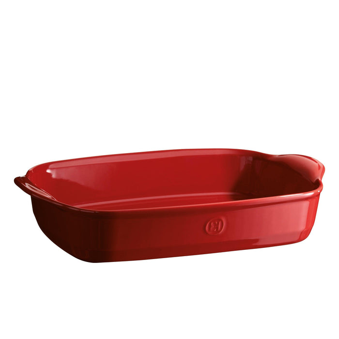 Emile Henry Large Rectangular Oven Dish Burgundy 42.5cm x 28cm