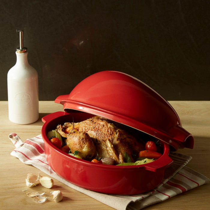 Emile Henry Large Roaster Burgundy 41.5cm x 27.5cm - HAUSwares