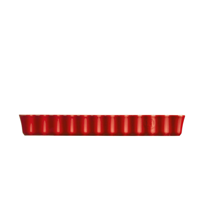Emile Henry Slim Rectangular Tart Dish Burgundy - HAUSwares