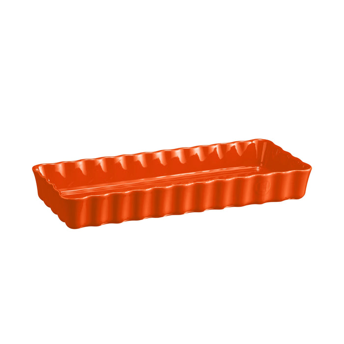 Emile Henry Slim Rectangular Tart Dish Toscane