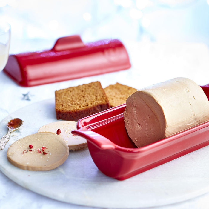 Emile Henry Terrine foie gras medaillon Burgundy 24.5cm x 10cm - HAUSwares