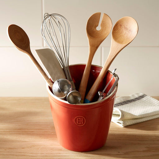 Emile Henry Utensil Pot Burgundy 15.6cm dia. - HAUSwares