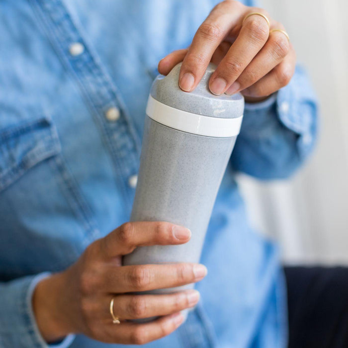 Koziol OASE Water Bottle Organic Grey 425ml - HAUSwares