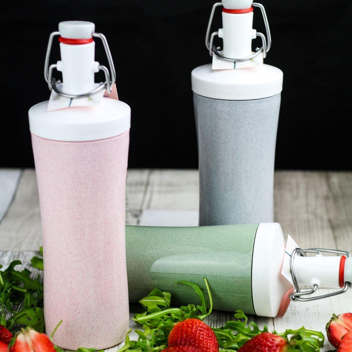 Koziol PLOPP TO GO Water Bottle Organic Pink 425ml - HAUSwares