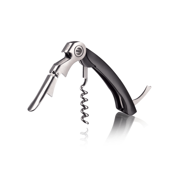 Vacu Vin Double Hinged Corkscrew - Black - HAUSwares