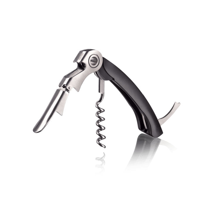 Vacu Vin Double Hinged Corkscrew - Black - HAUSwares