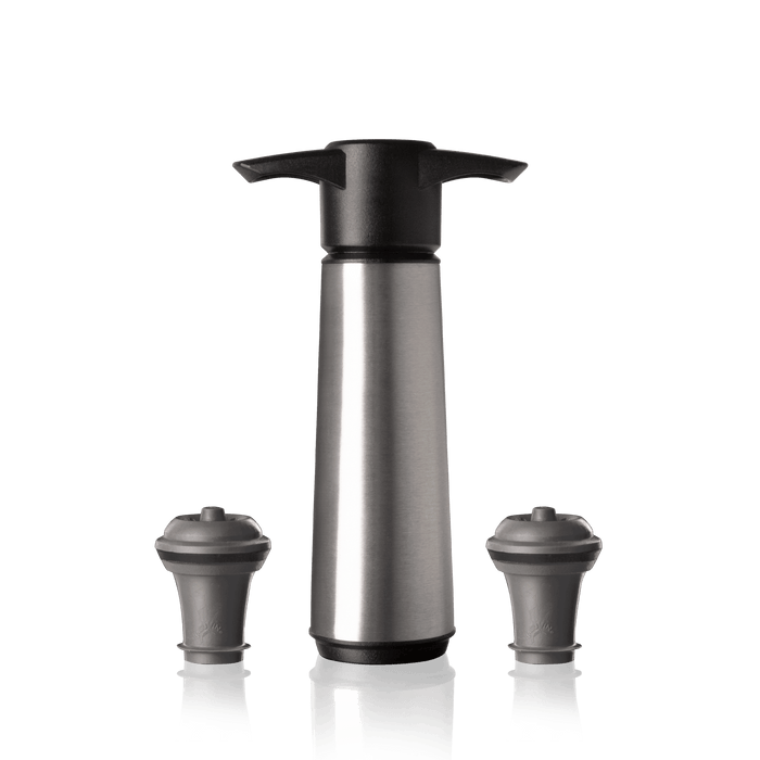 Vacu Vin Wine Saver Stainless Steel (1 Pump, 2 Stoppers)