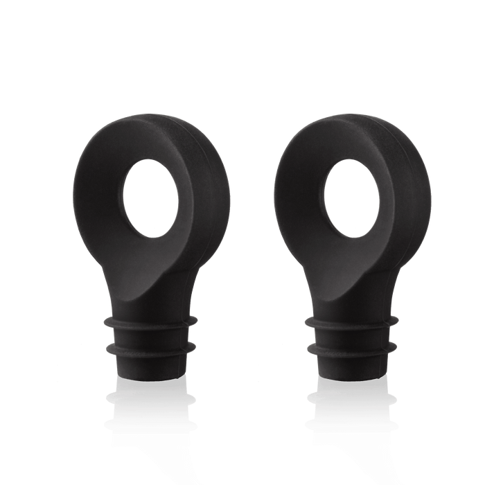 Vacu Vin Wine Stopper Black - Set of 2