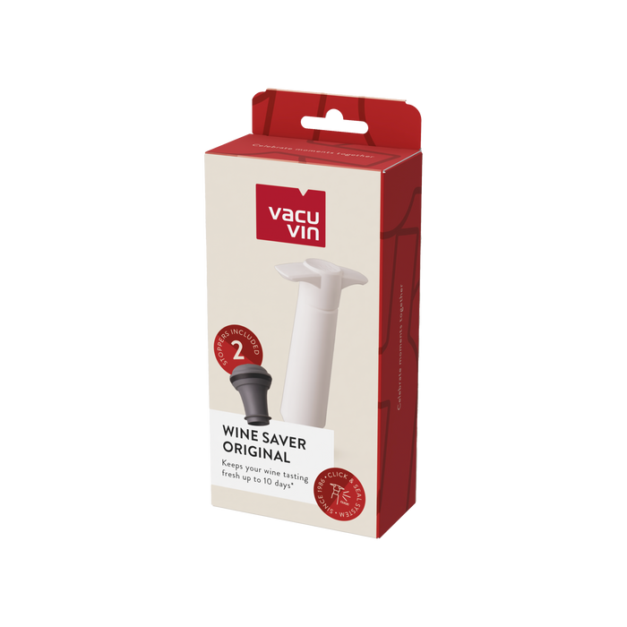 Vacu Vin Wine Saver White | 2 Stoppers