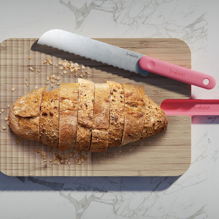 Trebonn Artu Cutting Board With Bread Knife 20cm