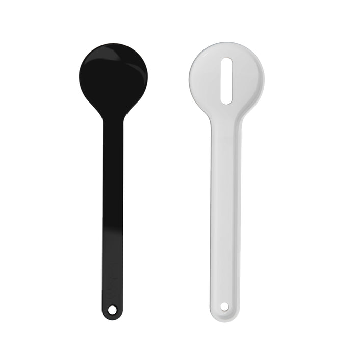 Trebonn Nest & Serve Spoon Set - Black/White