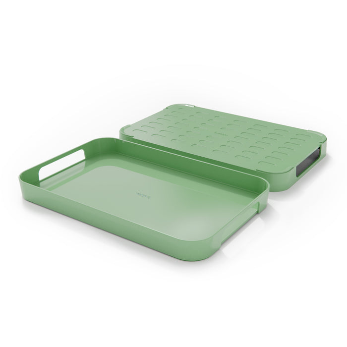 Trebonn PILE XL Serving Tray - Aquamarine/Green