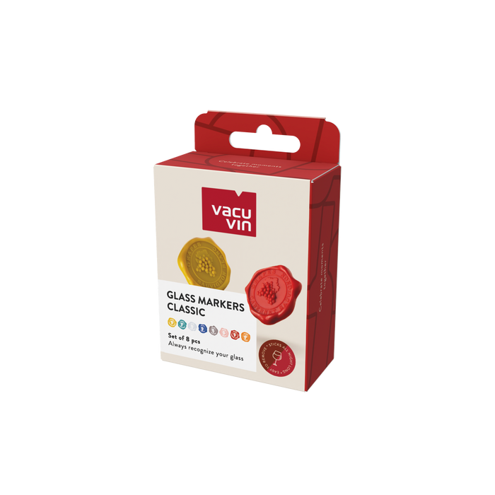 Vacu Vin Glass Markers Classic | Set of 8