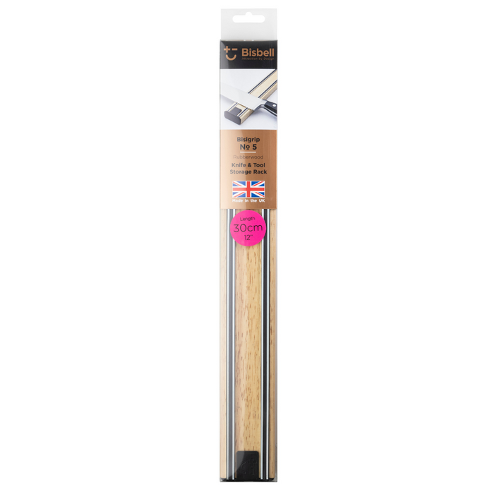 Bisbell Bisigrip Domestic Rubberwood Knife Rack (300mm)