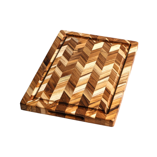 TeakHaus Herringbone Cutting Board - Medium